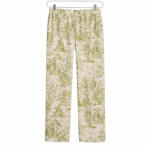 Tog Shop Green Toile Boho Chic Stretch Pants Sz 12